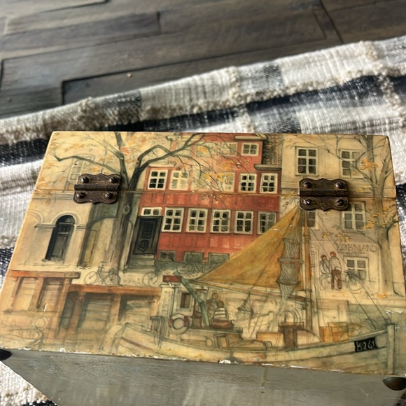 Vintage Billie Ross of The Palm Beaches -Swedish Box Purse - Picture 8 of 17